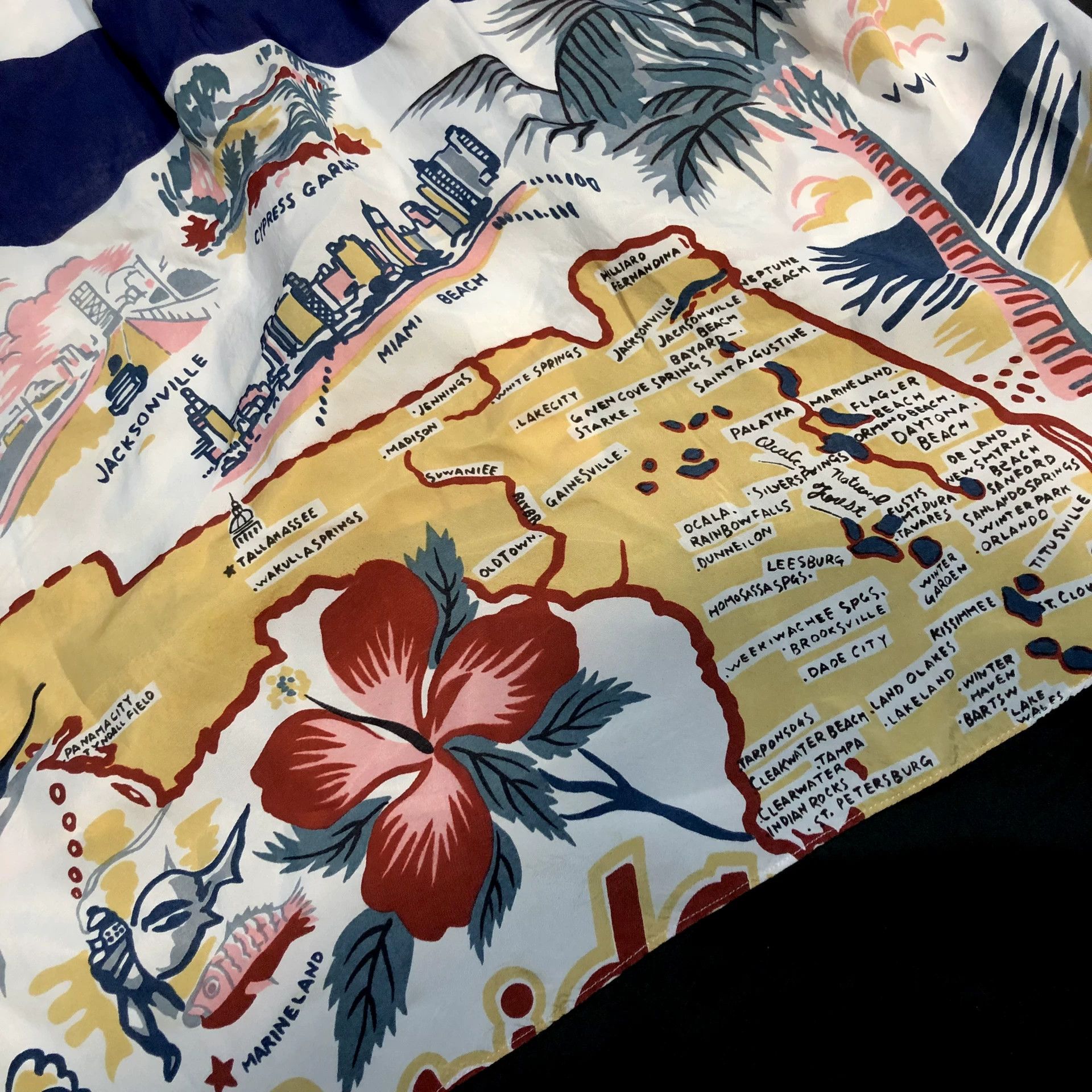 Comme des Garcons comme des garcons vintage silk map shirt Size US L / EU 52-54 / 3 - 5 Thumbnail