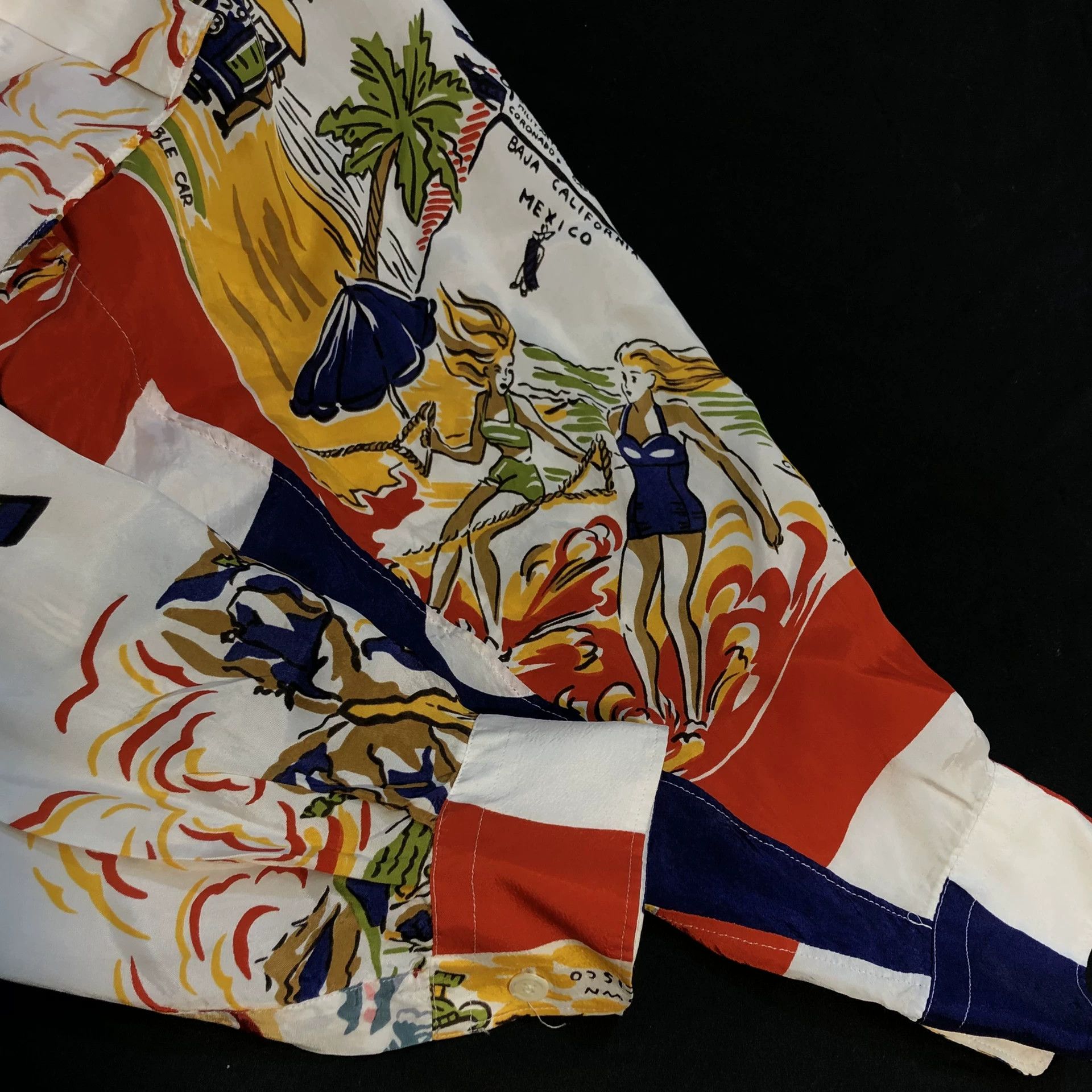 Comme des Garcons comme des garcons vintage silk map shirt Size US L / EU 52-54 / 3 - 3 Thumbnail