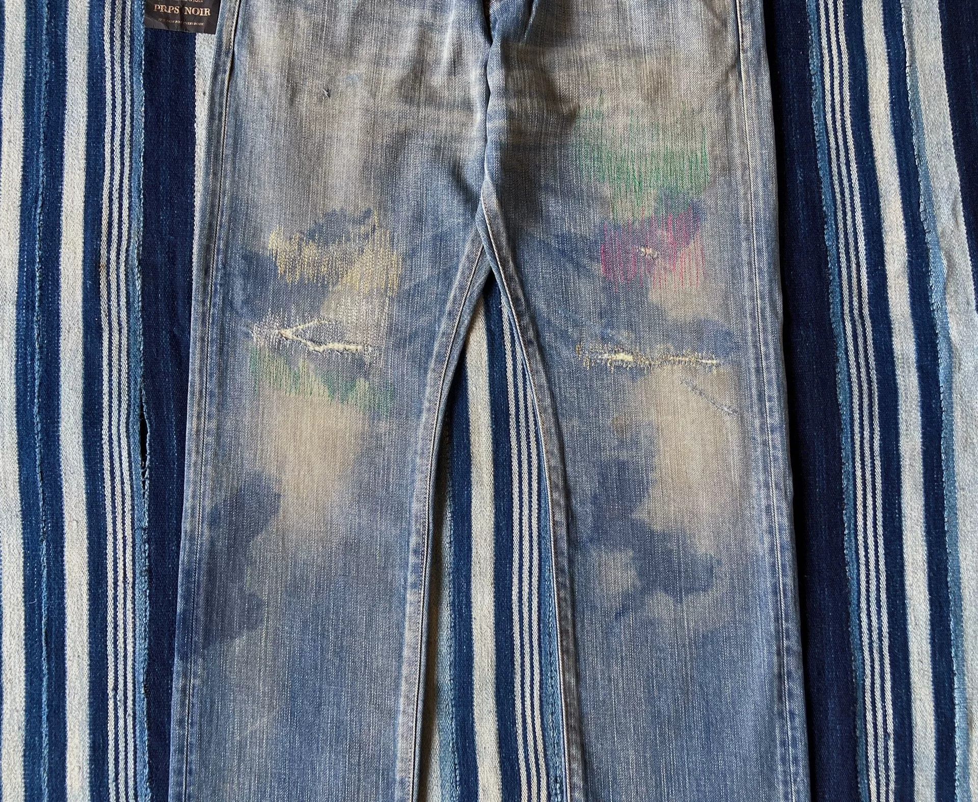 Prps Prps Noir Demon P89P09P Colorful Denim Pants Size US 31 - 6 Thumbnail