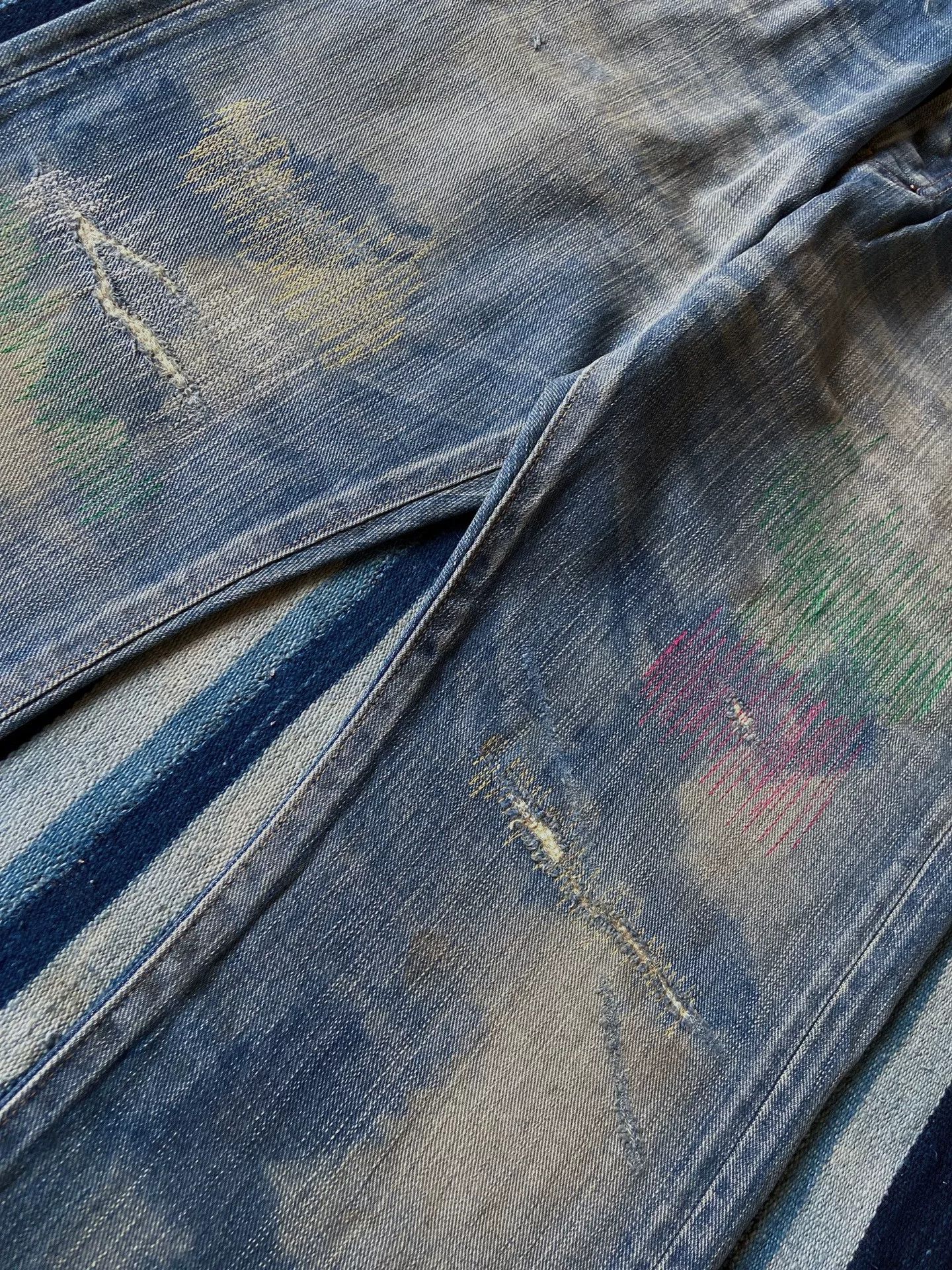 Prps Prps Noir Demon P89P09P Colorful Denim Pants Size US 31 - 4 Thumbnail