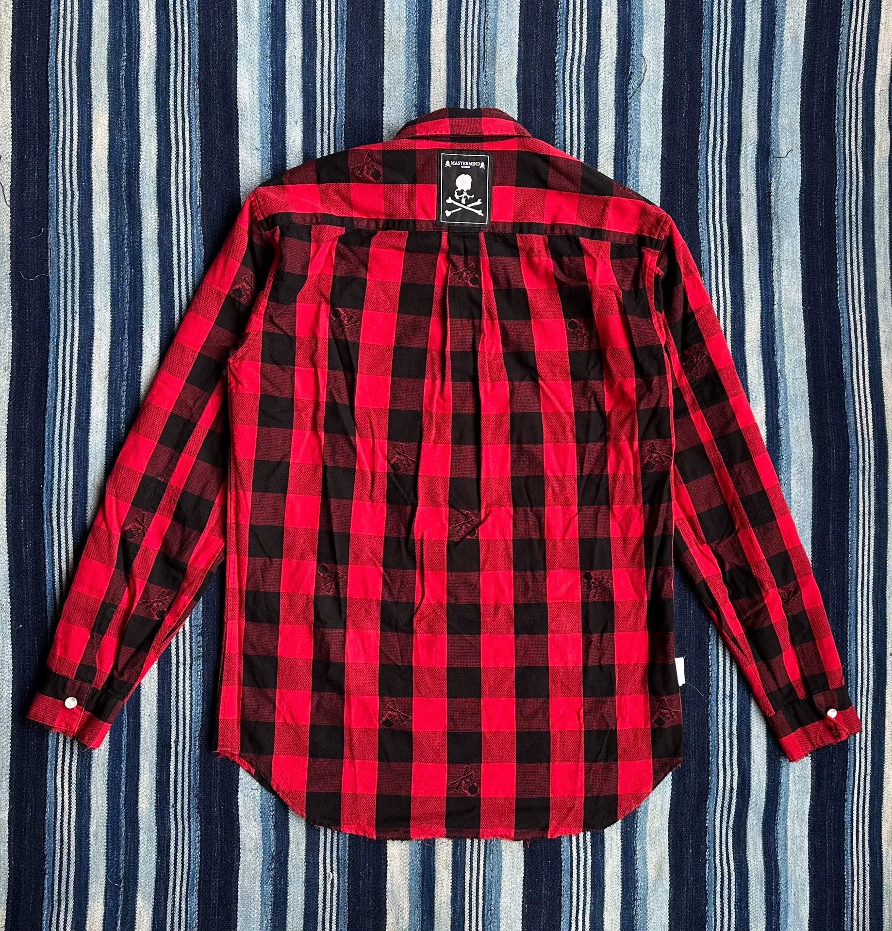 Mastermind Japan Mastermind World Flannel Shirt with Skull Embroidery Size US S / EU 44-46 / 1 - 8 Thumbnail