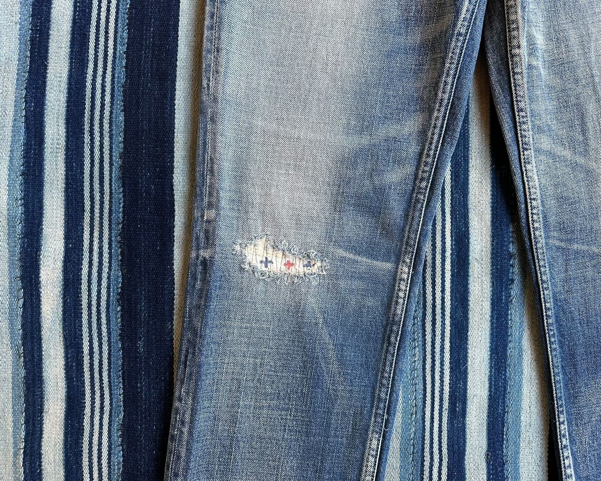 Visvim visvim social sculpture cross denim pants Size US 32 / EU 48 - 4 Thumbnail