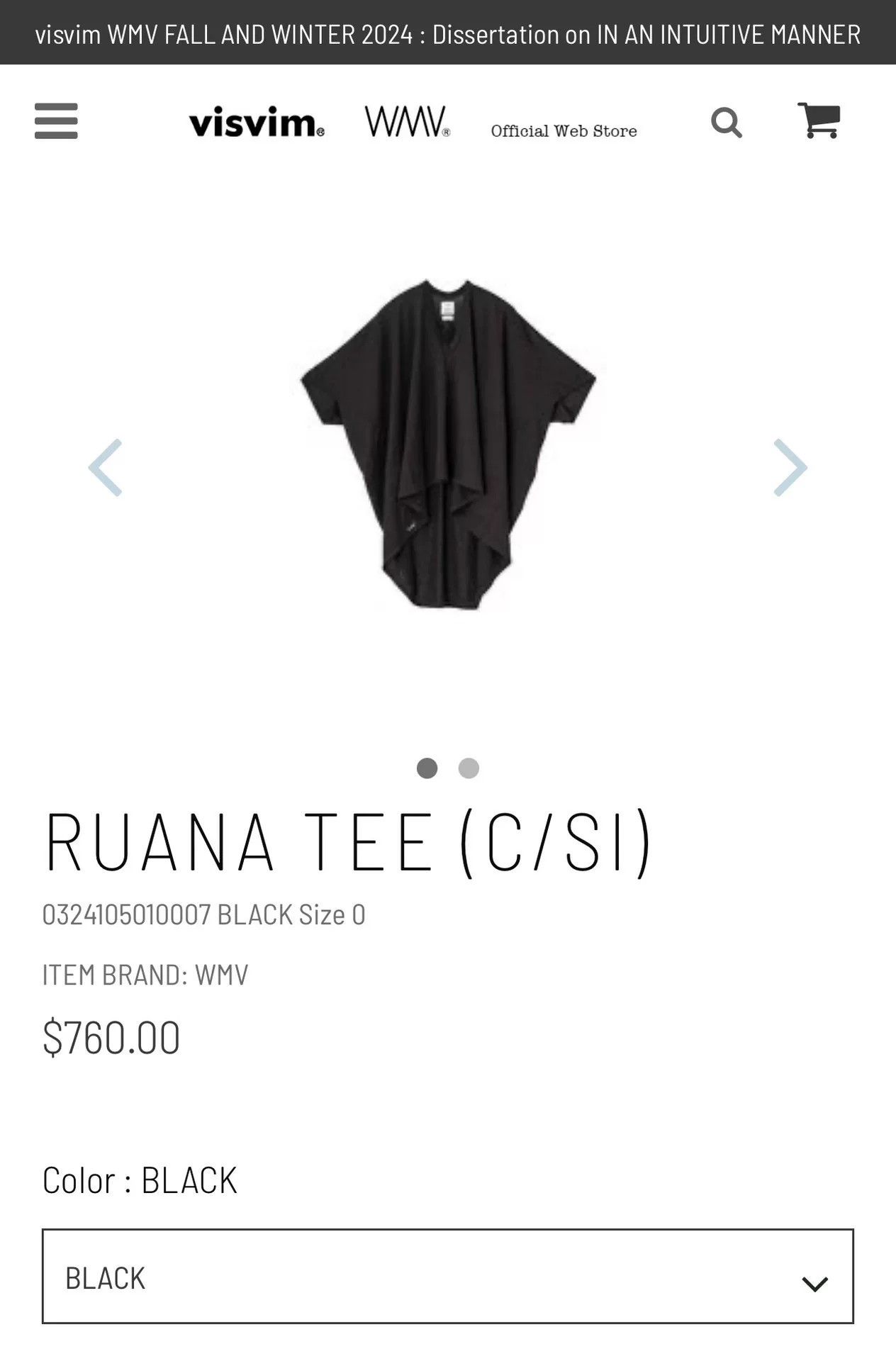 Visvim visvim women's ruana tee short sleeve Size XXS / US 00 / IT 34 - 7 Thumbnail