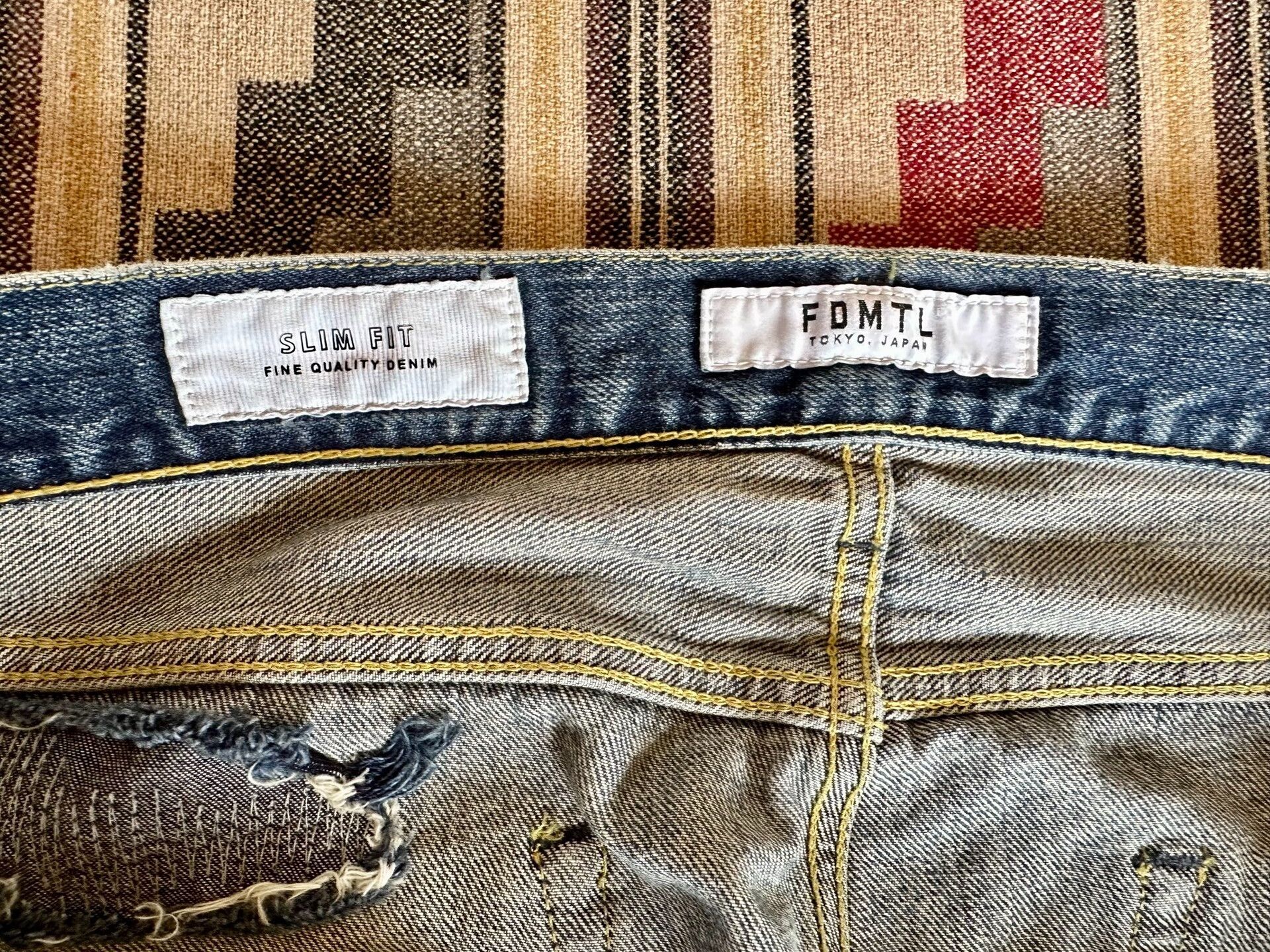 FDMTL fdmtl slim fit distressed denim pants Size US 36 / EU 52 - 7 Thumbnail
