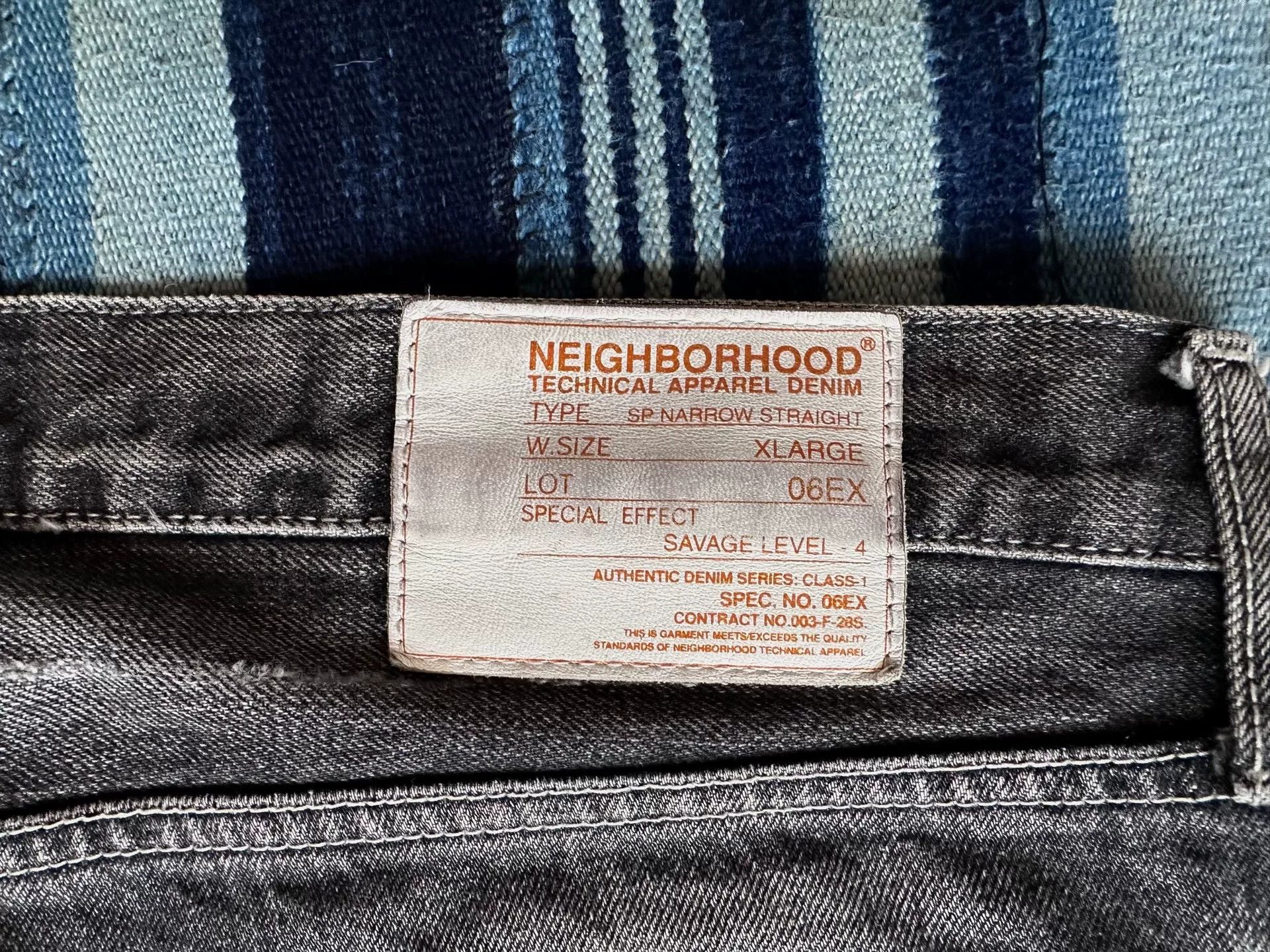 Neighborhood NEIGHBORHOOD 06EX SP Narrow Straight Jeans Size US 31 - 7 Thumbnail