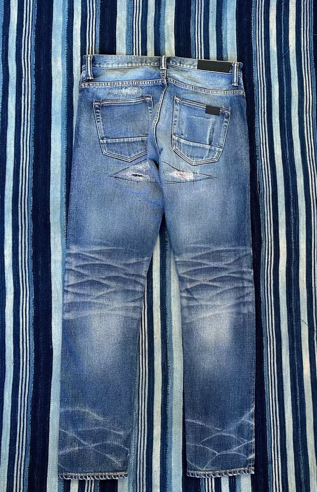 Mastercraft Union limited edition faded denim jeans Size US 34 / EU 50 - 5 Thumbnail