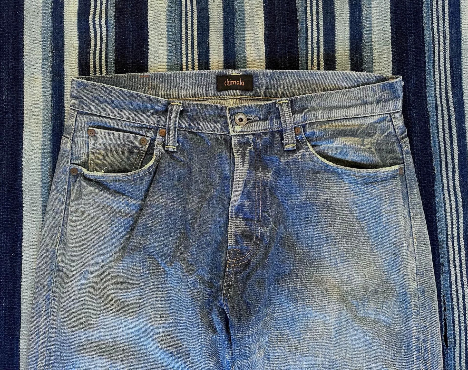 Chimala chimala straight-leg distressed denim pants Size US 31 - 3 Thumbnail