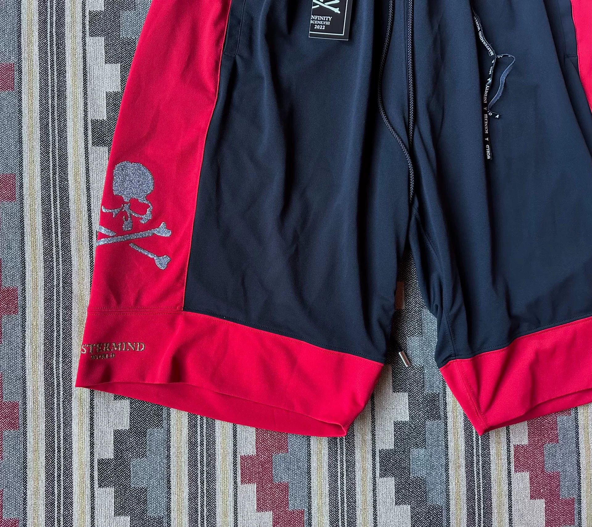 Mastermind Japan Mastermind World Color-Block Skull Shorts Size US 31 - 4 Thumbnail
