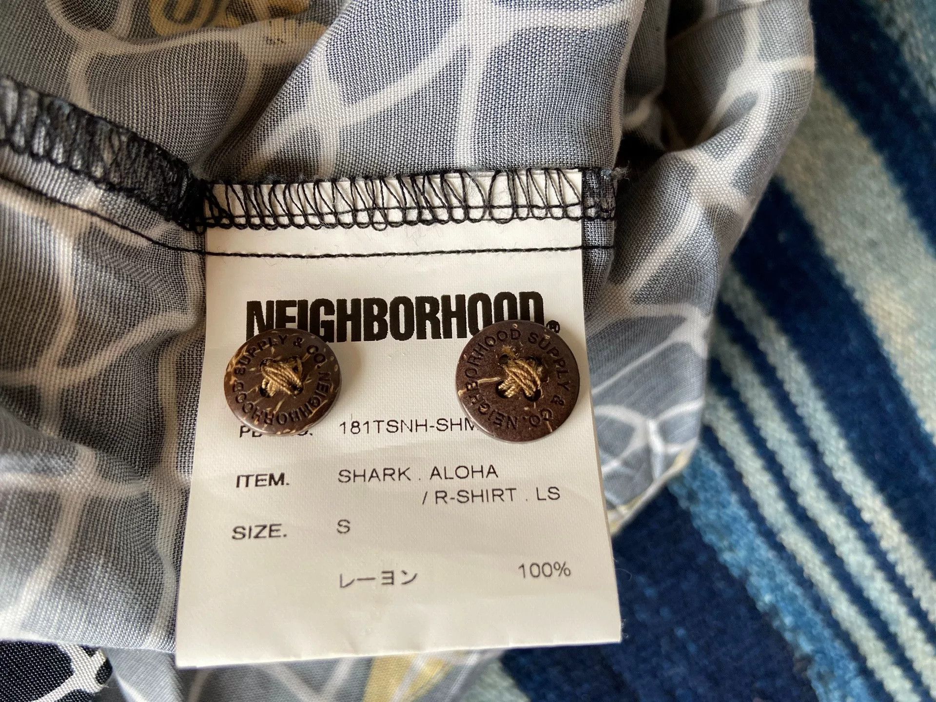 Neighborhood neighborhood shark aloha long sleeve shirt Size US S / EU 44-46 / 1 - 5 Thumbnail