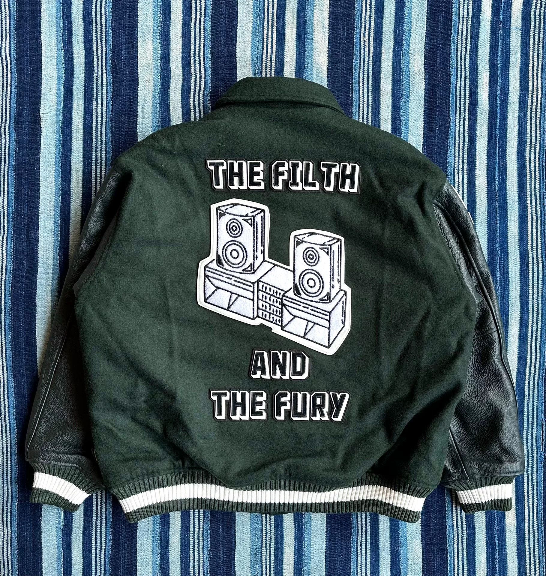 Neighborhood neighborhood wool leather sleeve stadium jacket Size US L / EU 52-54 / 3 - 2 Thumbnail