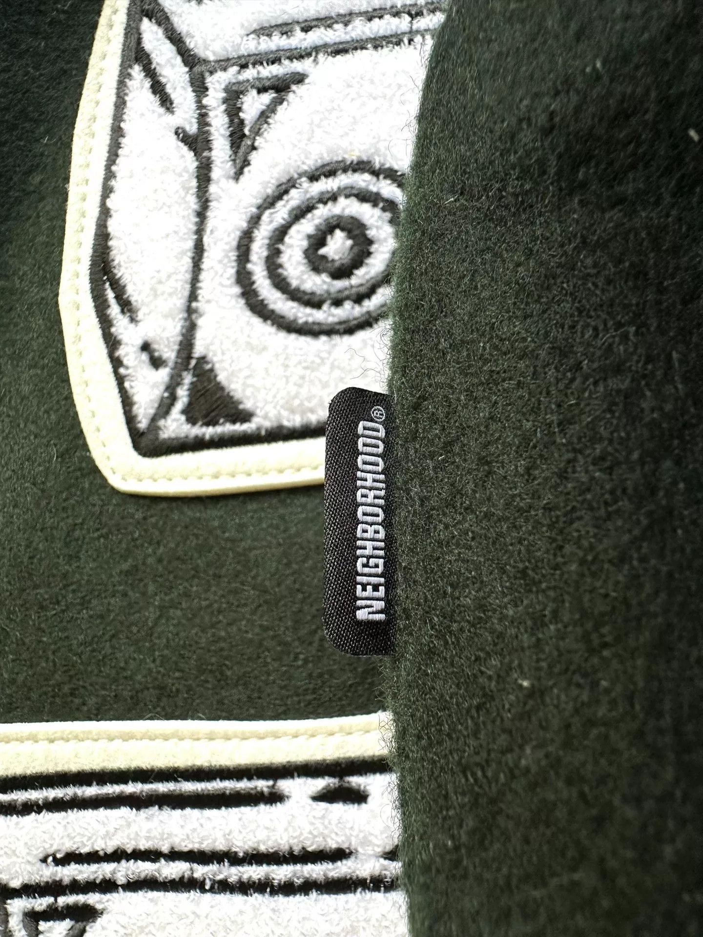 Neighborhood neighborhood wool leather sleeve stadium jacket Size US L / EU 52-54 / 3 - 7 Thumbnail