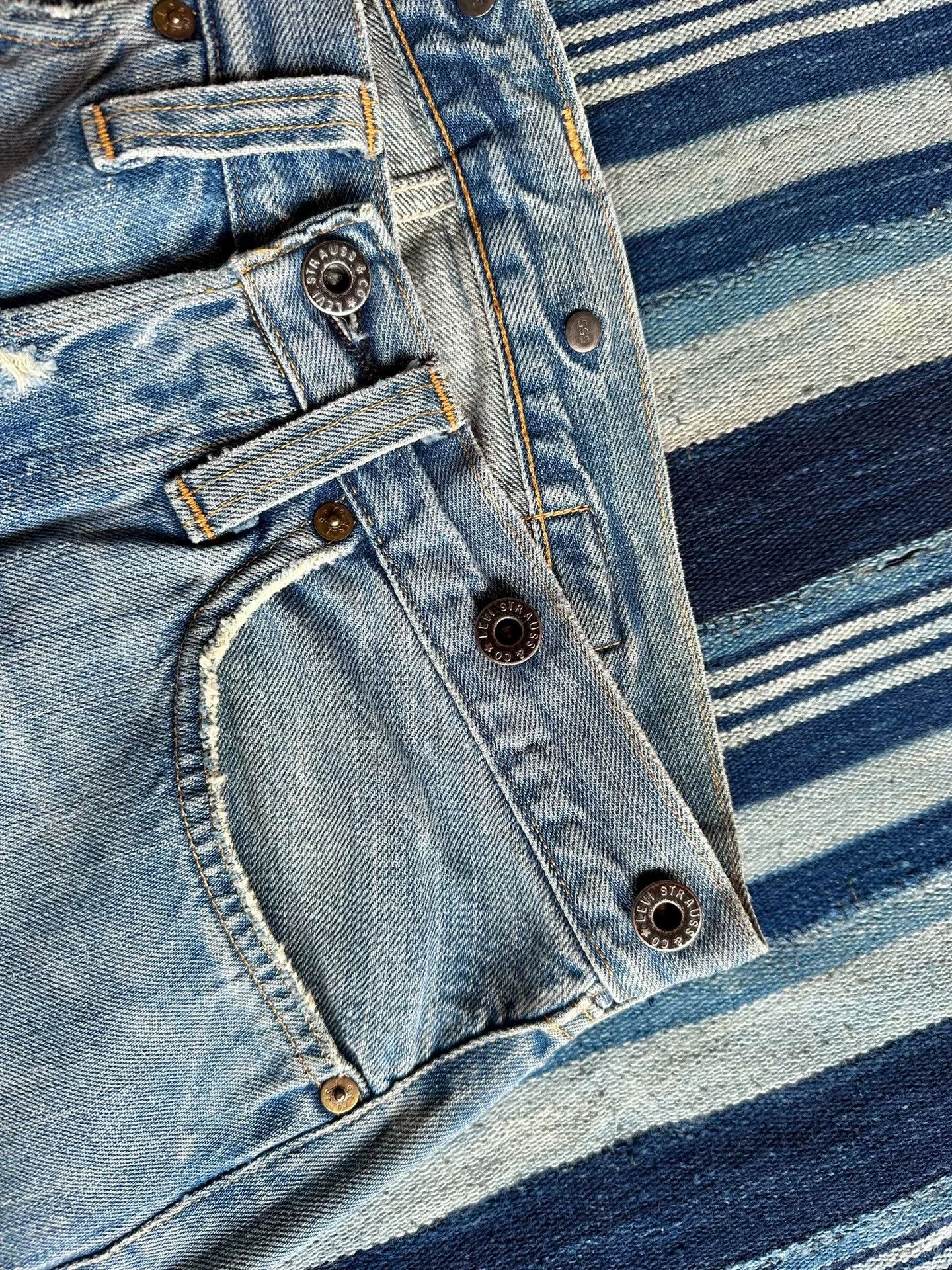 Levi's Vintage Clothing vintage levi's 555 red ear denim jeans Size US 32 / EU 48 - 4 Thumbnail