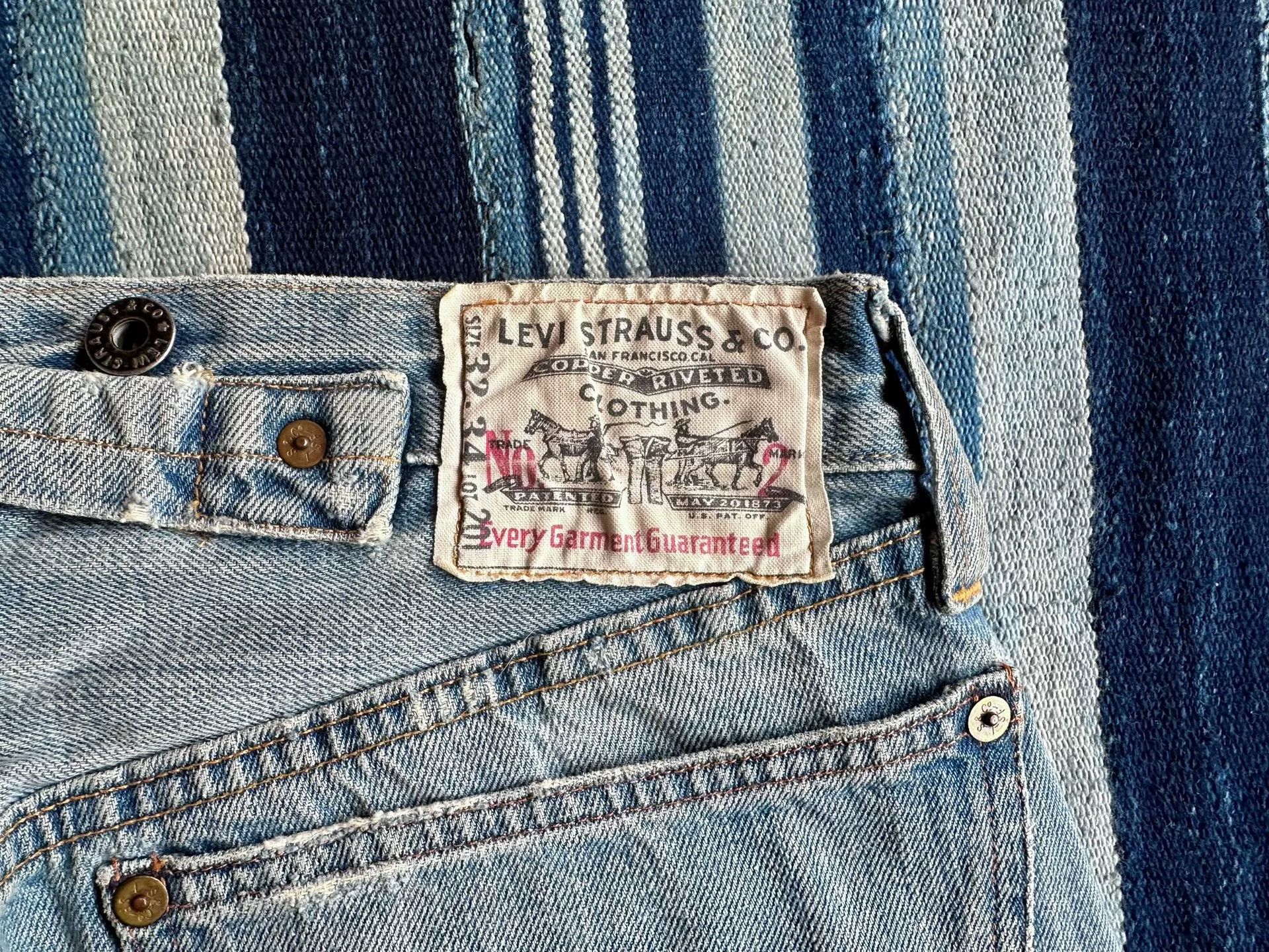 Levi's Vintage Clothing vintage levi's 555 red ear denim jeans Size US 32 / EU 48 - 8 Thumbnail
