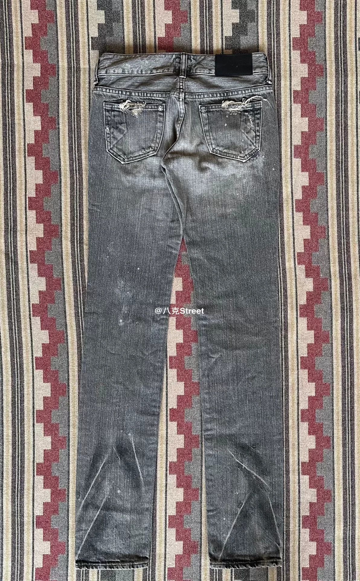 Purple Brand distressed gray denim jeans Size 24" / US 00 / IT 34 - 2 Thumbnail