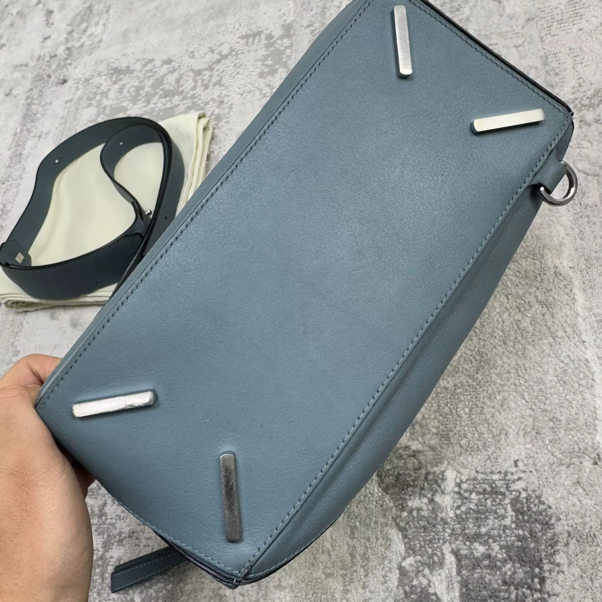 Loewe classic Loewe puzzle bag in foggy blue Size ONE SIZE - 4 Thumbnail