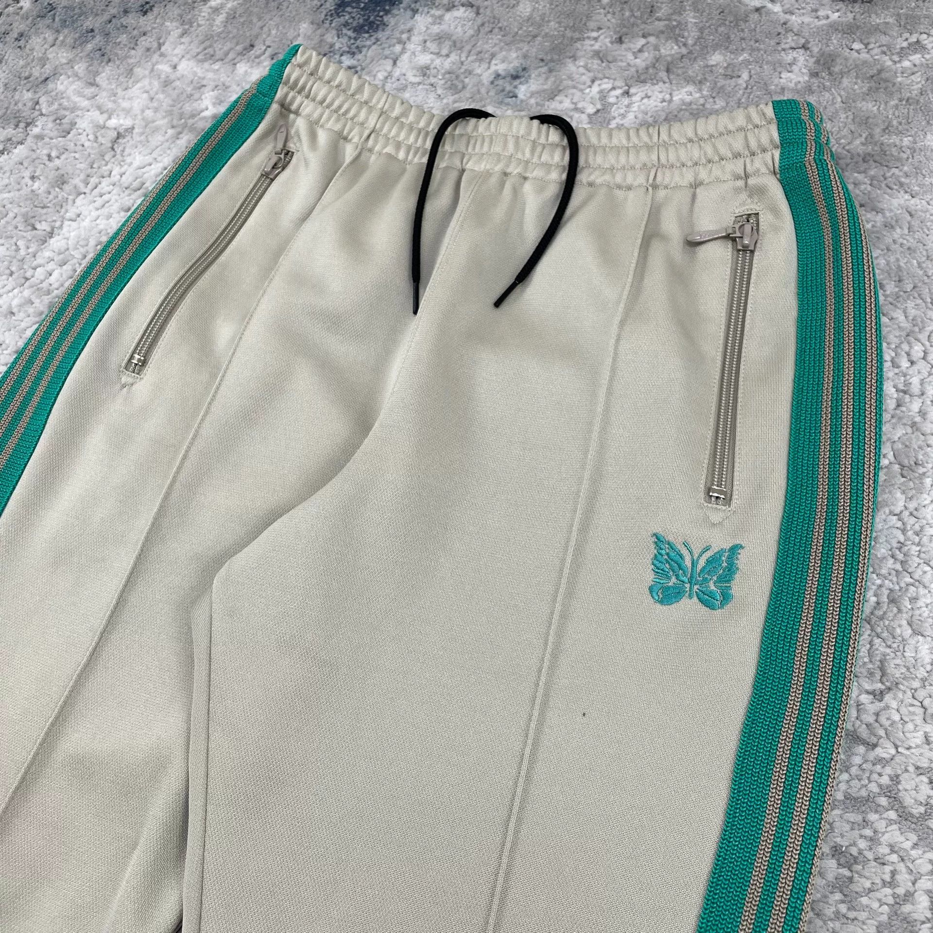 Needles needles x js butterfly embroidered trackpants Size 23" - 2 Thumbnail