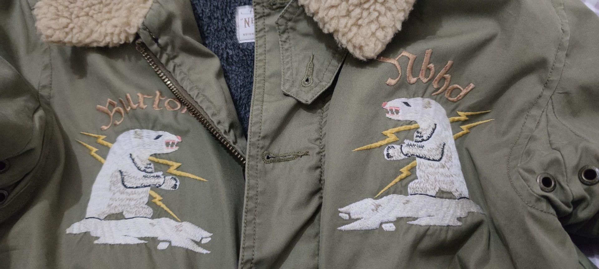 Neighborhood neighborhood burton collaboration embroidery cotton jacket Size US S / EU 44-46 / 1 - 3 Thumbnail