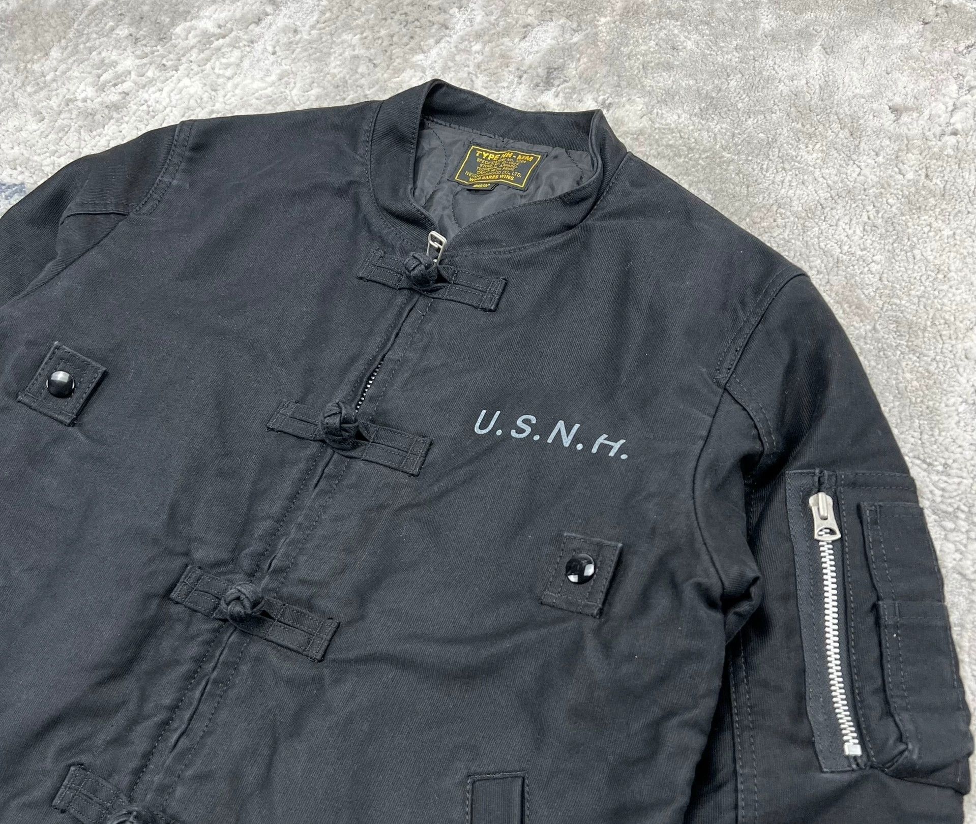 Neighborhood black cotton military-style jacket Size US S / EU 44-46 / 1 - 3 Thumbnail