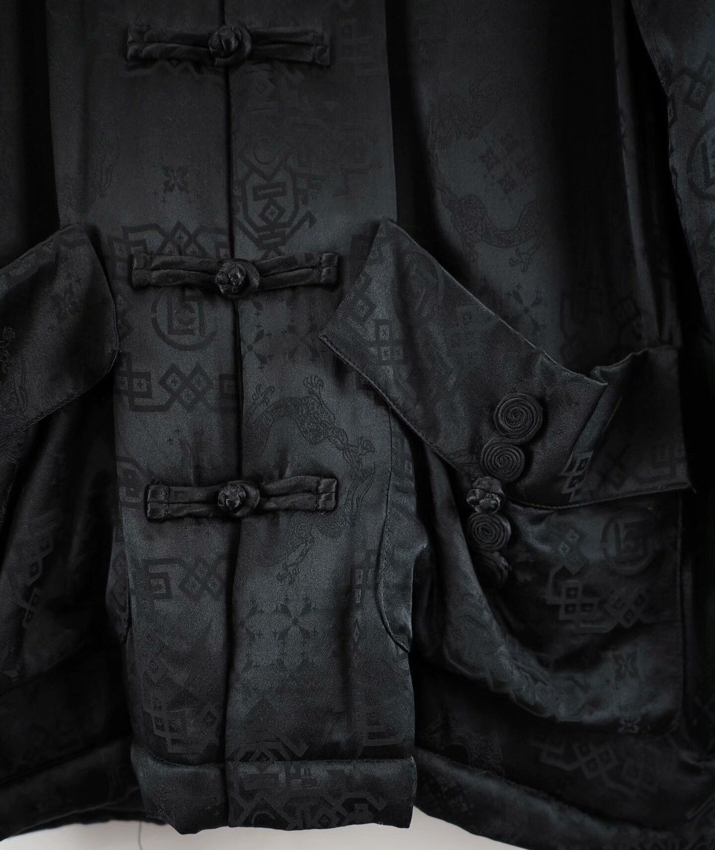 CLOT black silk CLOT x Fragment Design jacket Size US S / EU 44-46 / 1 - 3 Thumbnail