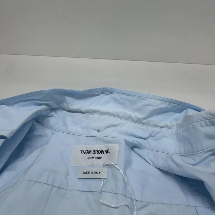 Thom Browne Thom Browne Casual Sleeveless Shirt in Blue Size US S / EU 44-46 / 1 - 7 Thumbnail