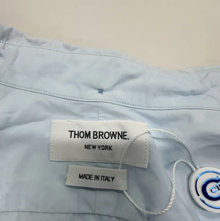 Thom Browne Thom Browne Casual Sleeveless Shirt in Blue Size US S / EU 44-46 / 1 - 4 Thumbnail