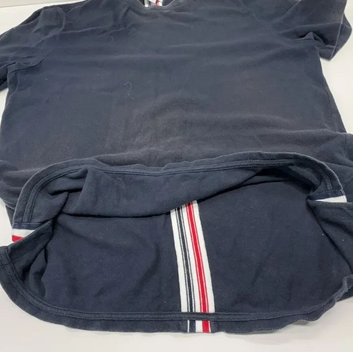 Thom Browne Thom Browne Navy Stripe Cotton Crew Neck T-Shirt Size US M / EU 48-50 / 2 - 13 Thumbnail