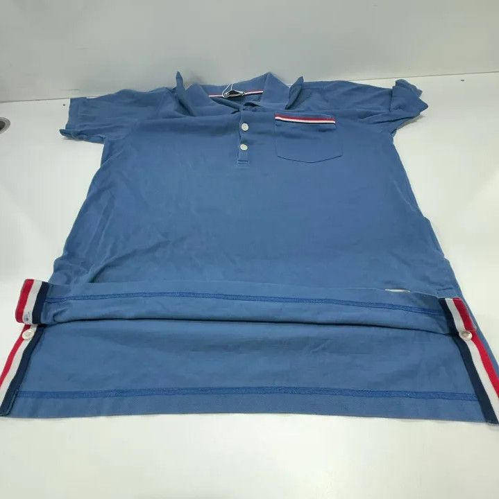 Thom Browne Thom Browne Blue Casual Short Sleeve Polo Size US S / EU 44-46 / 1 - 12 Thumbnail