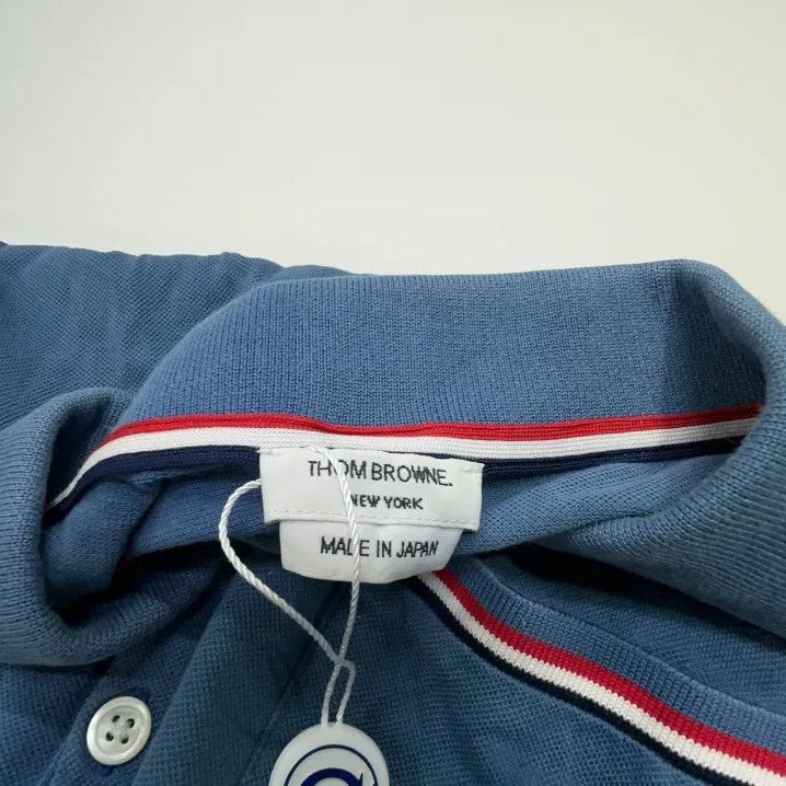 Thom Browne Thom Browne Blue Casual Short Sleeve Polo Size US S / EU 44-46 / 1 - 7 Thumbnail