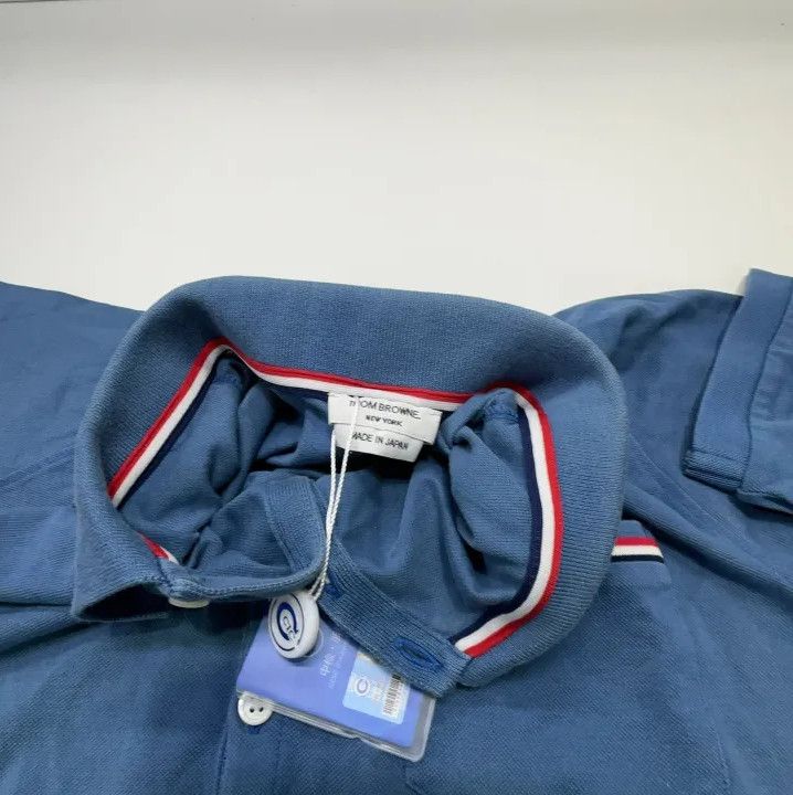 Thom Browne Thom Browne Blue Casual Short Sleeve Polo Size US S / EU 44-46 / 1 - 9 Thumbnail