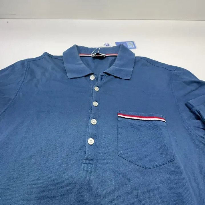 Thom Browne Thom Browne Blue Casual Short Sleeve Polo Size US S / EU 44-46 / 1 - 10 Thumbnail