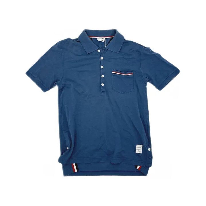 Thom Browne Thom Browne Blue Casual Short Sleeve Polo Size US S / EU 44-46 / 1 - 2 Thumbnail