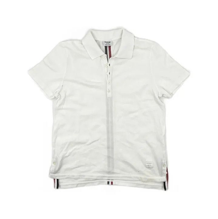 Thom Browne Thom Browne Classic Striped Short Sleeve Polo Size US M / EU 48-50 / 2 - 2 Thumbnail