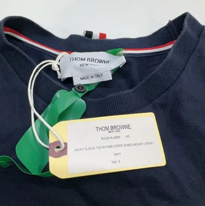 Thom Browne Thom Browne SS23 Striped Short Sleeve T-Shirt Size US S / EU 44-46 / 1 - 5 Thumbnail