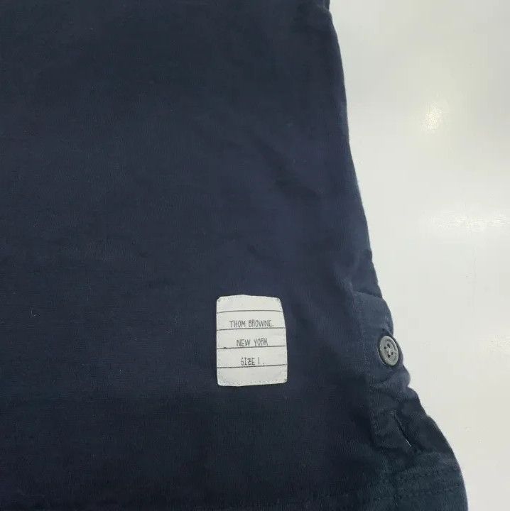 Thom Browne Thom Browne Navy Tricolour Pocket T-Shirt Size US S / EU 44-46 / 1 - 7 Thumbnail