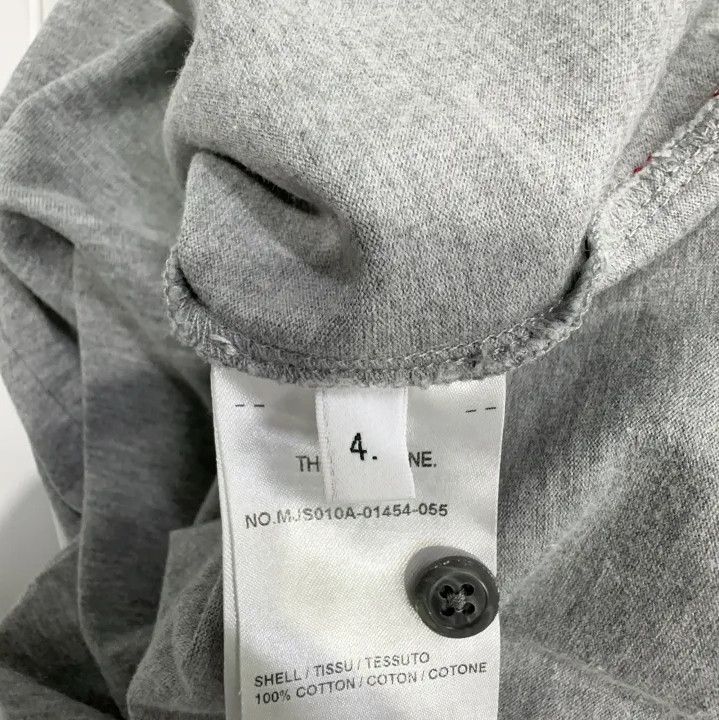 Thom Browne Thom Browne Gray Striped Short Sleeve T-Shirt Size US S / EU 44-46 / 1 - 7 Thumbnail