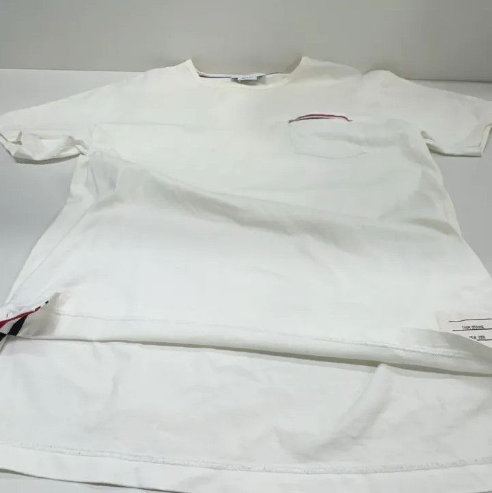 Thom Browne Thom Browne Classic White Short Sleeve T-shirt Size US M / EU 48-50 / 2 - 9 Thumbnail