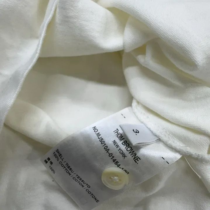 Thom Browne Thom Browne Classic White Short Sleeve T-shirt Size US M / EU 48-50 / 2 - 5 Thumbnail