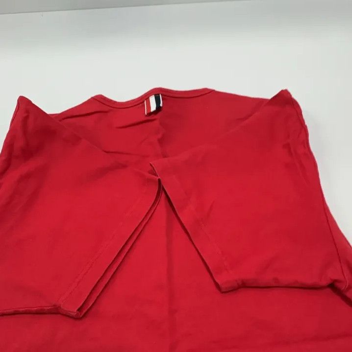 Thom Browne Thom Browne Red Logo Pocket Short Sleeve T-Shirt Size US S / EU 44-46 / 1 - 13 Thumbnail