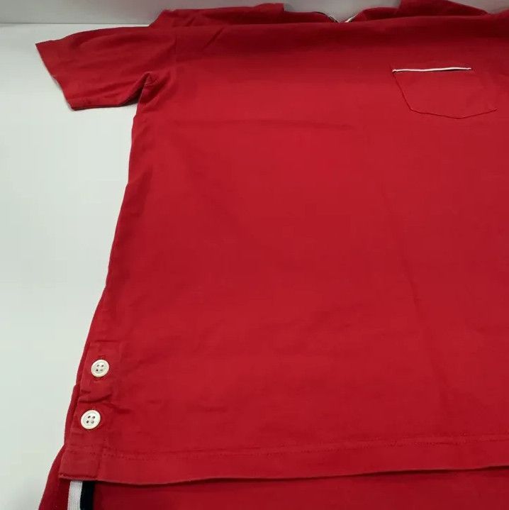 Thom Browne Thom Browne Red Logo Pocket Short Sleeve T-Shirt Size US S / EU 44-46 / 1 - 9 Thumbnail