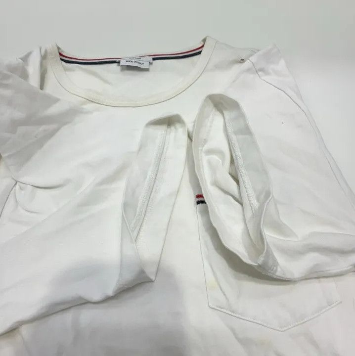Thom Browne Thom Browne Classic White Short Sleeve T-Shirt Size US S / EU 44-46 / 1 - 9 Thumbnail