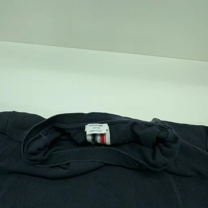 Thom Browne Thom Browne Navy Striped Cotton T-Shirt for Men Size US S / EU 44-46 / 1 - 8 Thumbnail