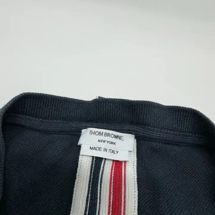 Thom Browne Thom Browne Navy Striped Cotton T-Shirt for Men Size US S / EU 44-46 / 1 - 6 Thumbnail
