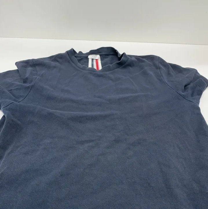 Thom Browne Thom Browne Navy Striped Cotton T-Shirt for Men Size US S / EU 44-46 / 1 - 12 Thumbnail