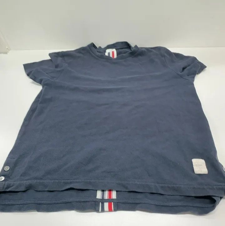 Thom Browne Thom Browne Navy Striped Cotton T-Shirt for Men Size US S / EU 44-46 / 1 - 13 Thumbnail