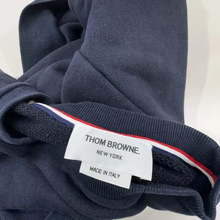 Thom Browne Thom Browne Navy Embroidered Crewneck Sweatshirt Size US M / EU 48-50 / 2 - 4 Thumbnail
