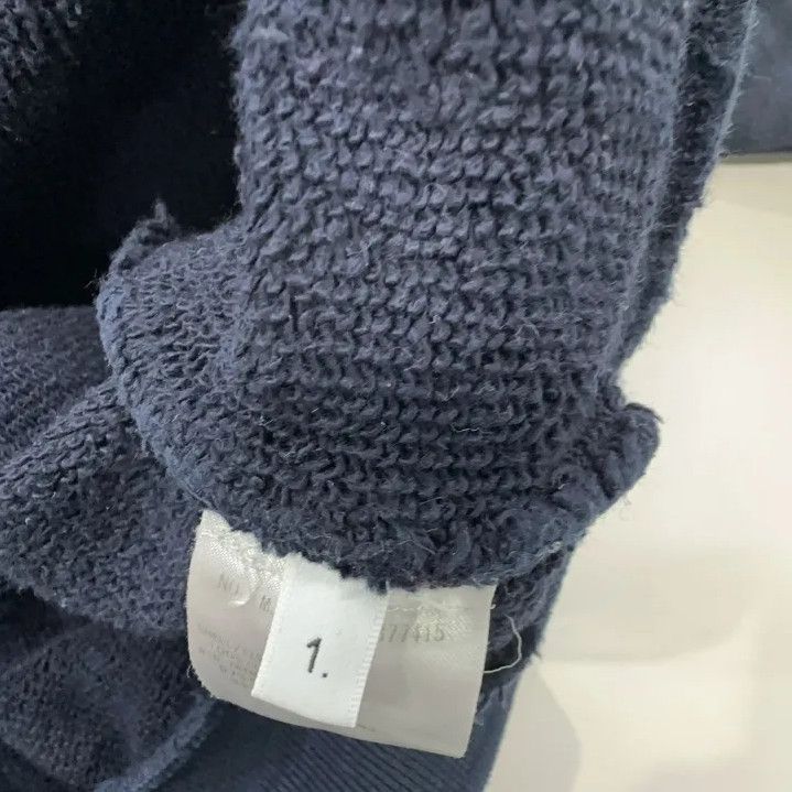Thom Browne Thom Browne Navy Embroidered Crewneck Sweatshirt Size US M / EU 48-50 / 2 - 6 Thumbnail