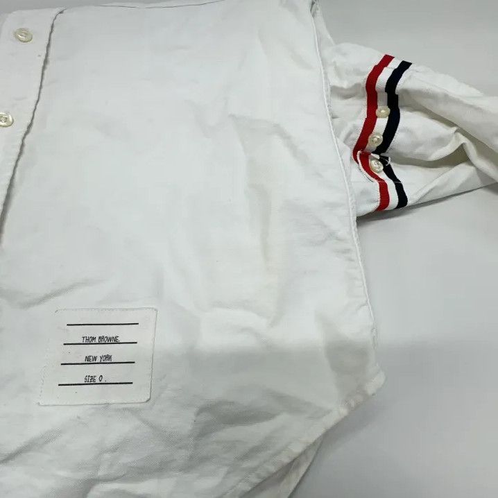 Thom Browne Thom Browne White Long Sleeve Button-Up Shirt Size US M / EU 48-50 / 2 - 8 Thumbnail
