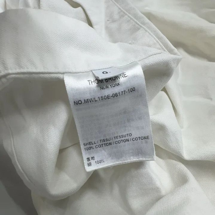 Thom Browne Thom Browne White Long Sleeve Button-Up Shirt Size US M / EU 48-50 / 2 - 4 Thumbnail