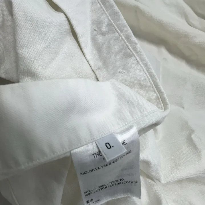 Thom Browne Thom Browne White Long Sleeve Button-Up Shirt Size US M / EU 48-50 / 2 - 5 Thumbnail