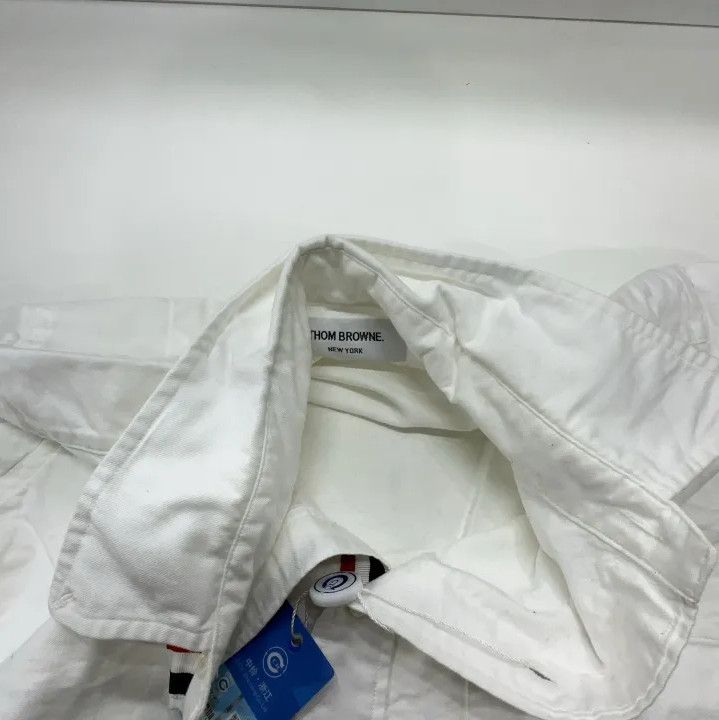Thom Browne Thom Browne Classic Long Sleeve White Shirt Size US M / EU 48-50 / 2 - 7 Thumbnail